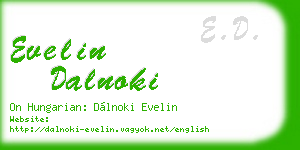 evelin dalnoki business card